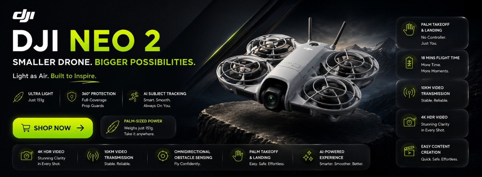 Home 1 Buy DJI Neo 2 drones at Affordable Prices in India