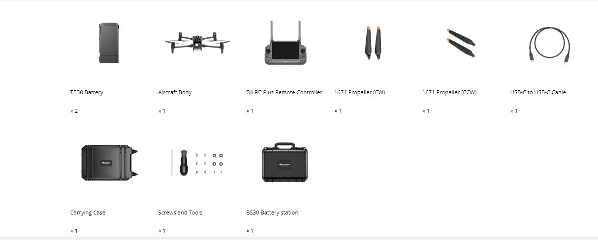 DJI Matrice M30T Enterprise Drone Camera Combo Pack