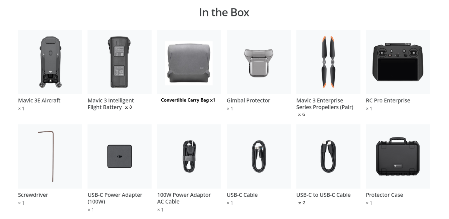 DJI Mavic 3 Enterprise Drone With Shoulder Bag Combo