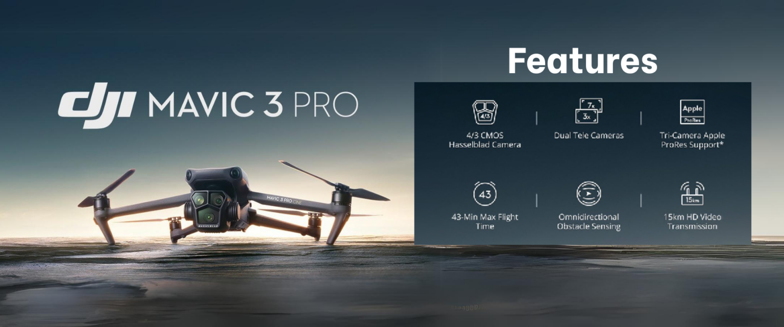 DJI Mavic 3 Pro Fly More Combo Drone 1 DJI Mavic 3 Pro Fly More Combo (DJI RC Pro)